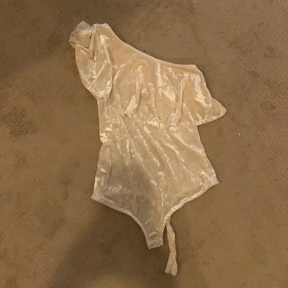 Velvet light pink top